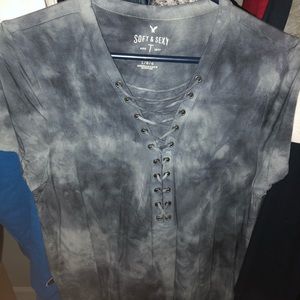 American Eagle Tie-Dye Short Sleeve